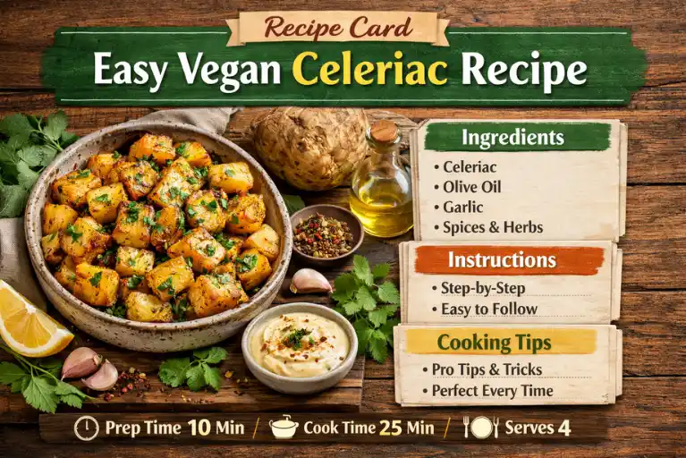 Recipe Card – Easy Vegan Celeriac Recipe