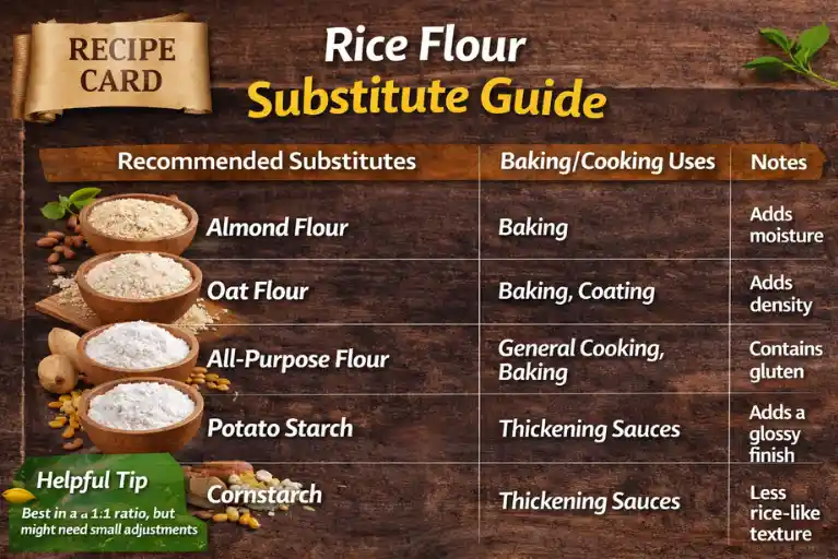 Recipe Card – Rice Flour Substitute Guide