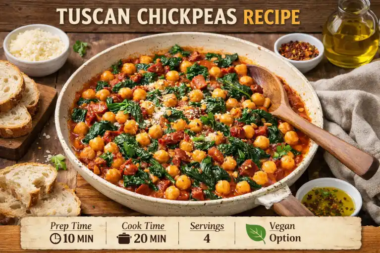 Recipe Card: Tuscan Chickpeas Recipe