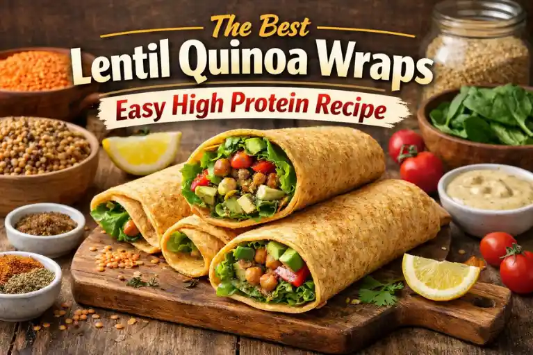 The Best Lentil Quinoa Wraps Easy High Protein Recipe