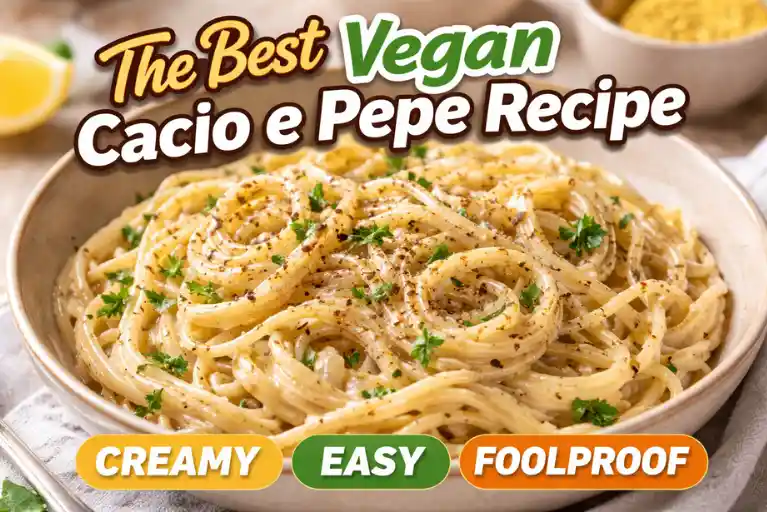The Best Vegan Cacio e Pepe Recipe Creamy Easy Foolproof