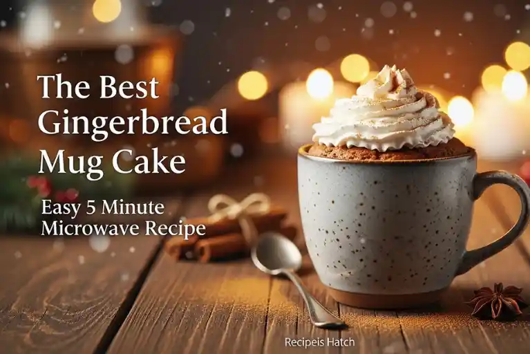 The Best Gingerbread Mug Cake Easy 5 Minute Microwave Recipe