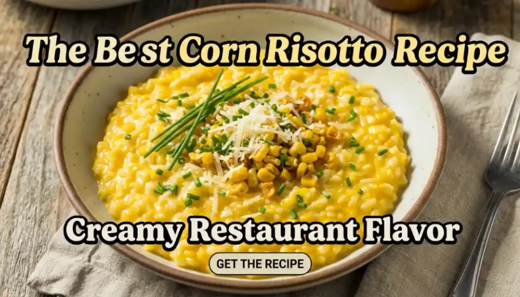 The Best Corn Risotto Recipe With Creamy Restaurant Flavor