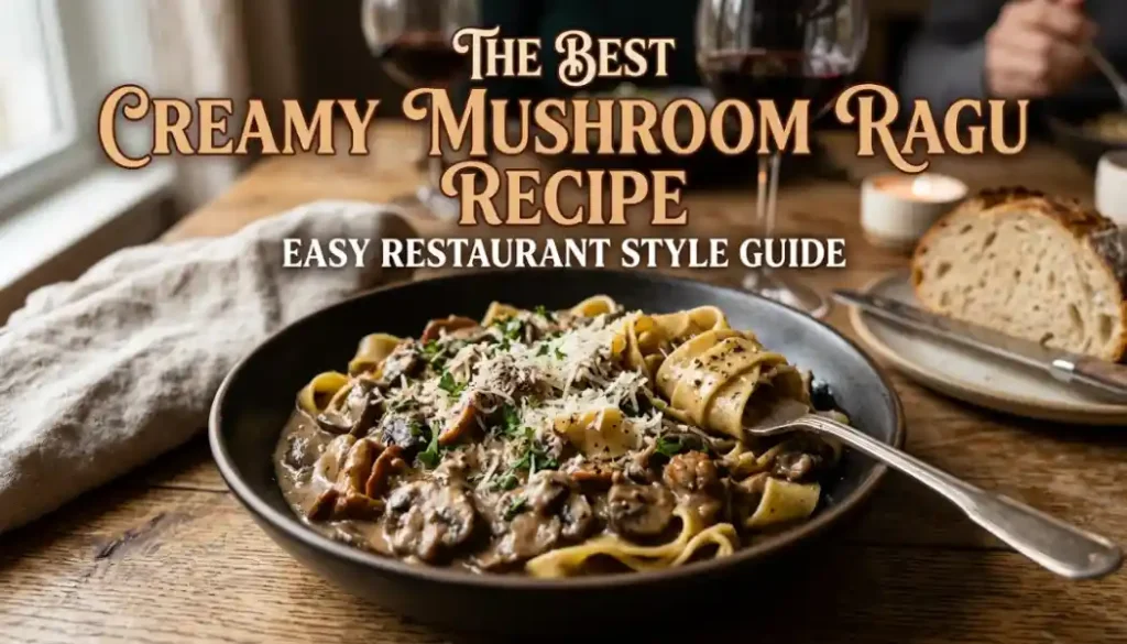 The Best Creamy Mushroom Ragu Recipe Easy Restaurant Style Guide