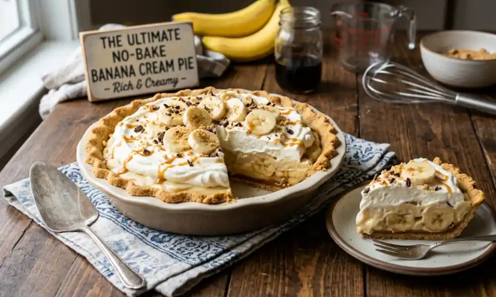The Ultimate No Bake Banana Cream Pie With Rich Banana Flavor