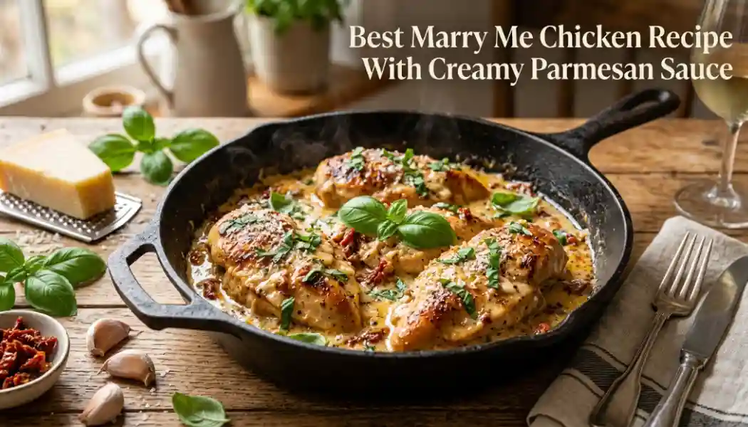 Best Marry Me Chicken Recipe With Creamy Parmesan Sauce