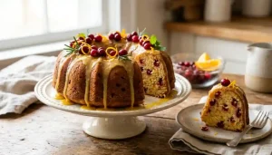 The Best Cranberry Orange Bundt Cake With Fresh Orange Glaze
