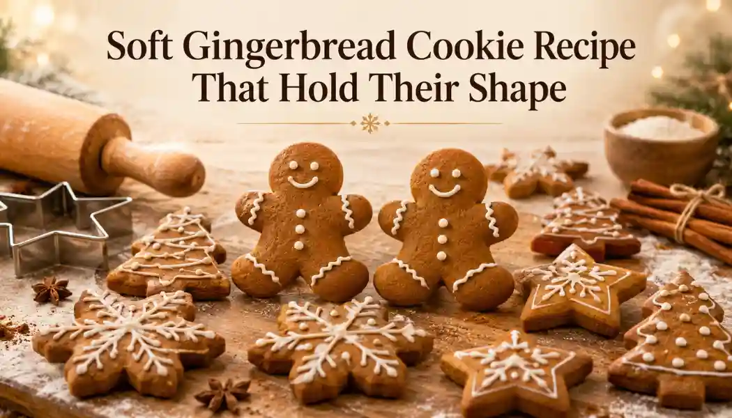 Soft Gingerbread Cookies That Hold Their Shape